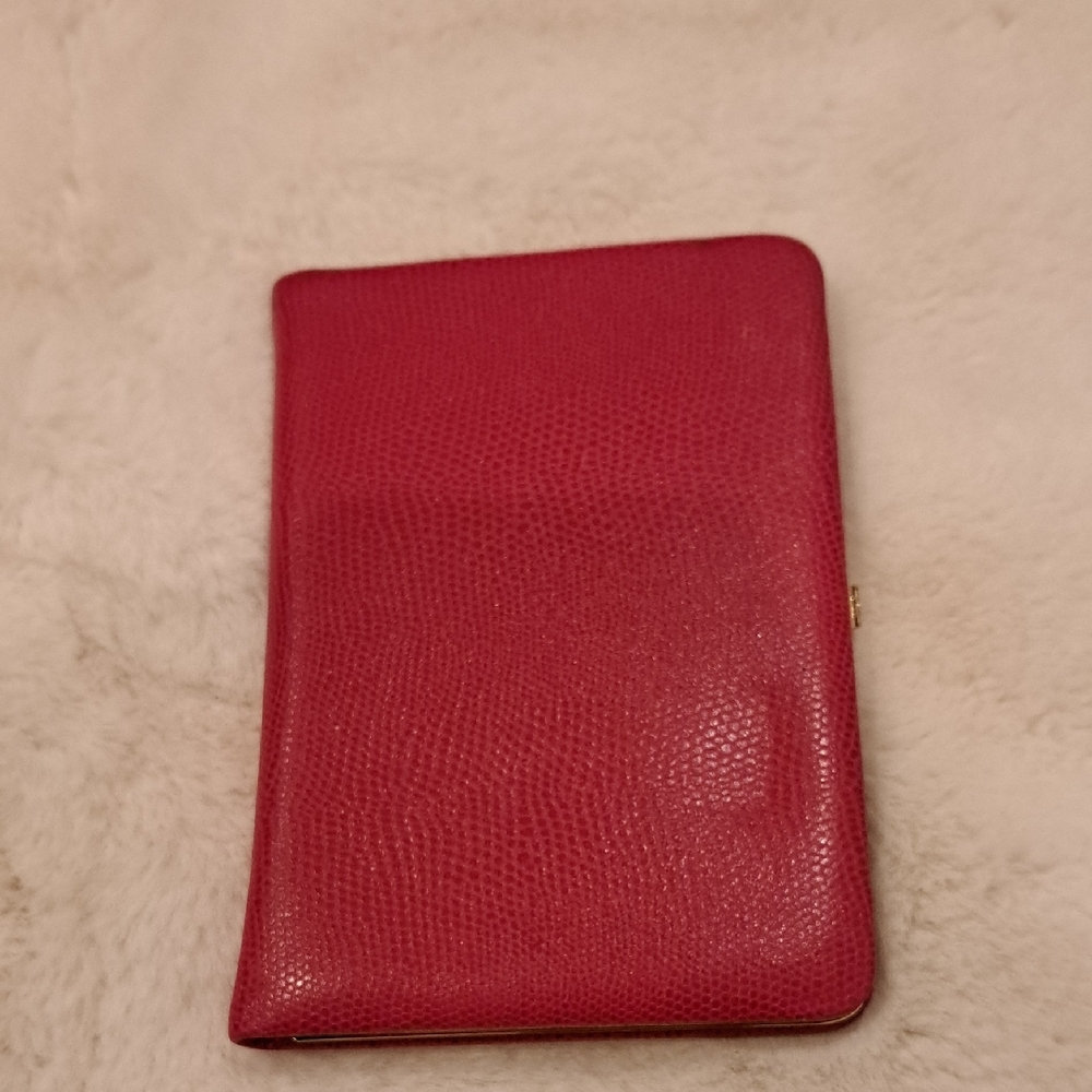 AMI Exclusive Accessories Red Pebbled Leather Photo Book Case Mini